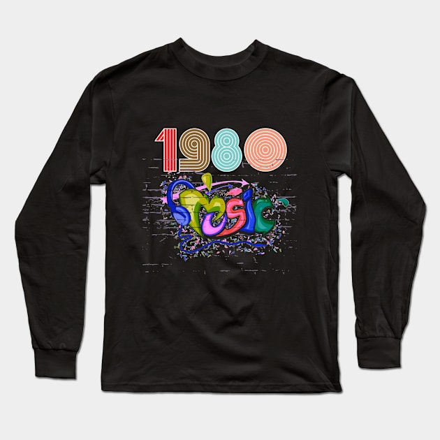 80s Long Sleeve T-Shirt by MckinleyArt